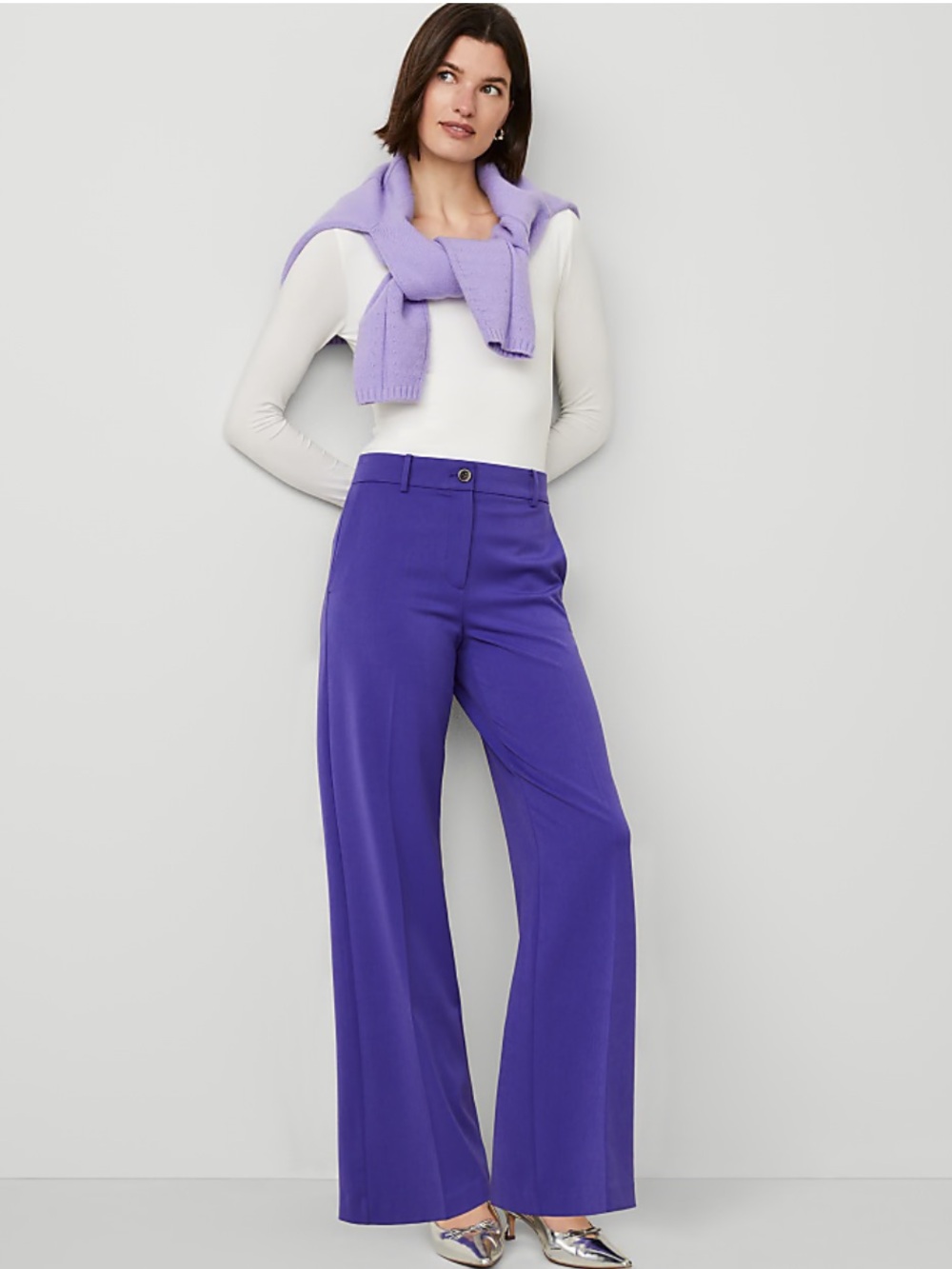 Ann Taylor The Perfect Wide-Leg Pant 6P - Picture 1 of 7